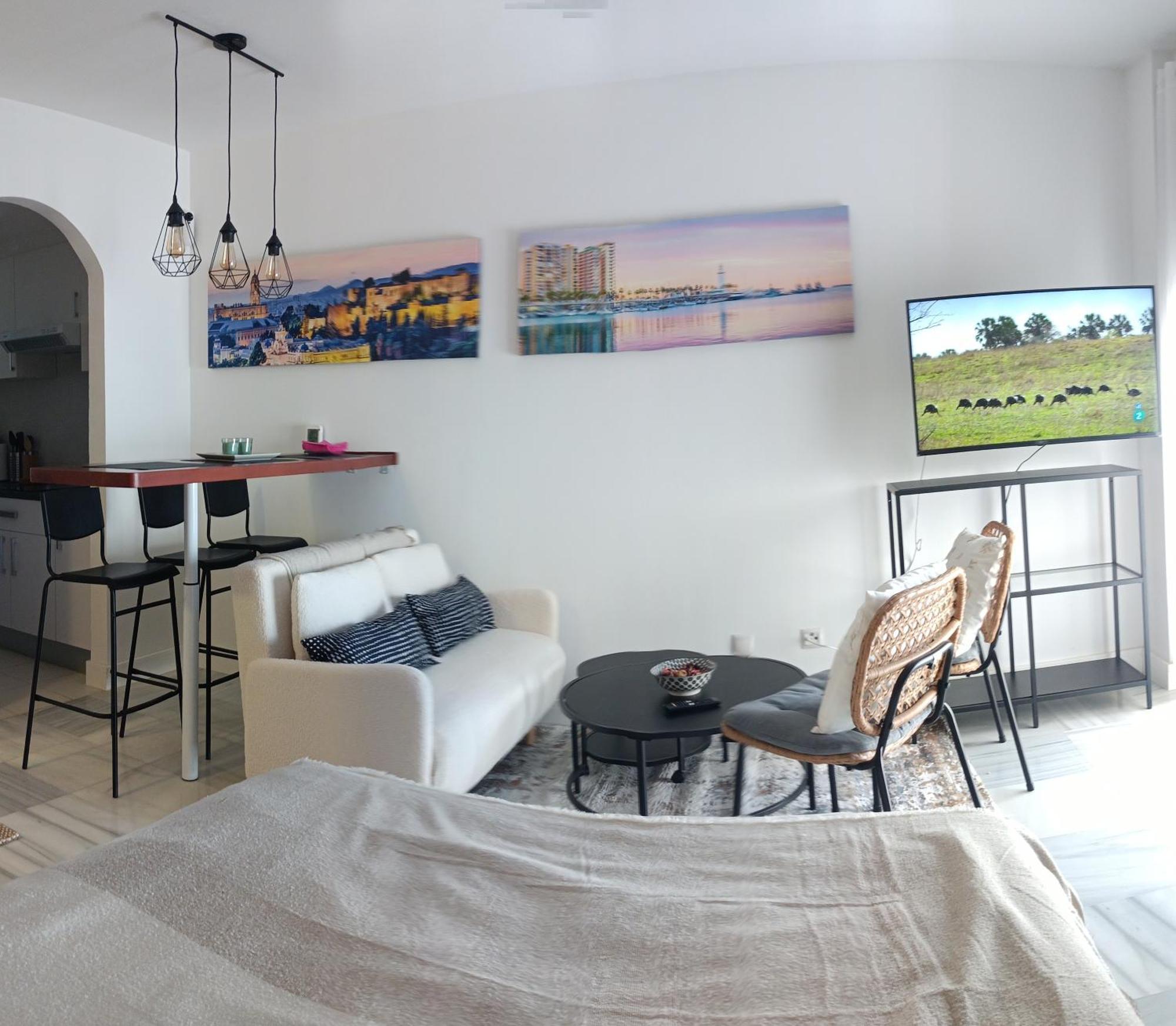 Estudio Centro Malaga Terraza Y Barbacoa 外观 照片
